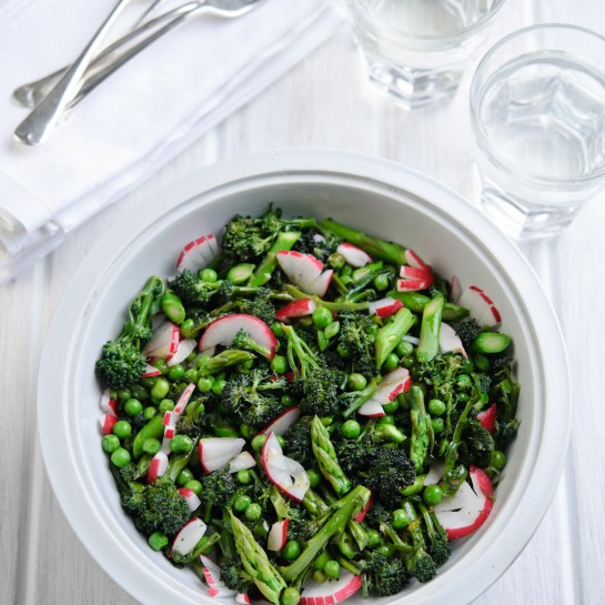 broccoli asparagus and pea salad recipe