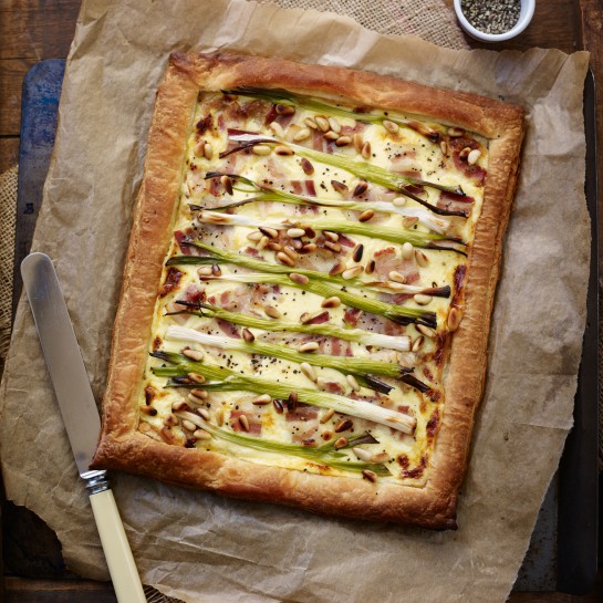 Spring onion tart