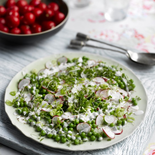 radish and pea salad recipe - by Xanthe Clay