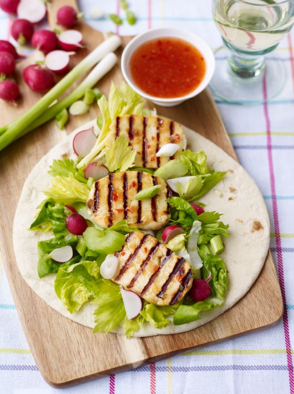 Sweet Chilli Halloumi Crunch Wrap Love The Crunch